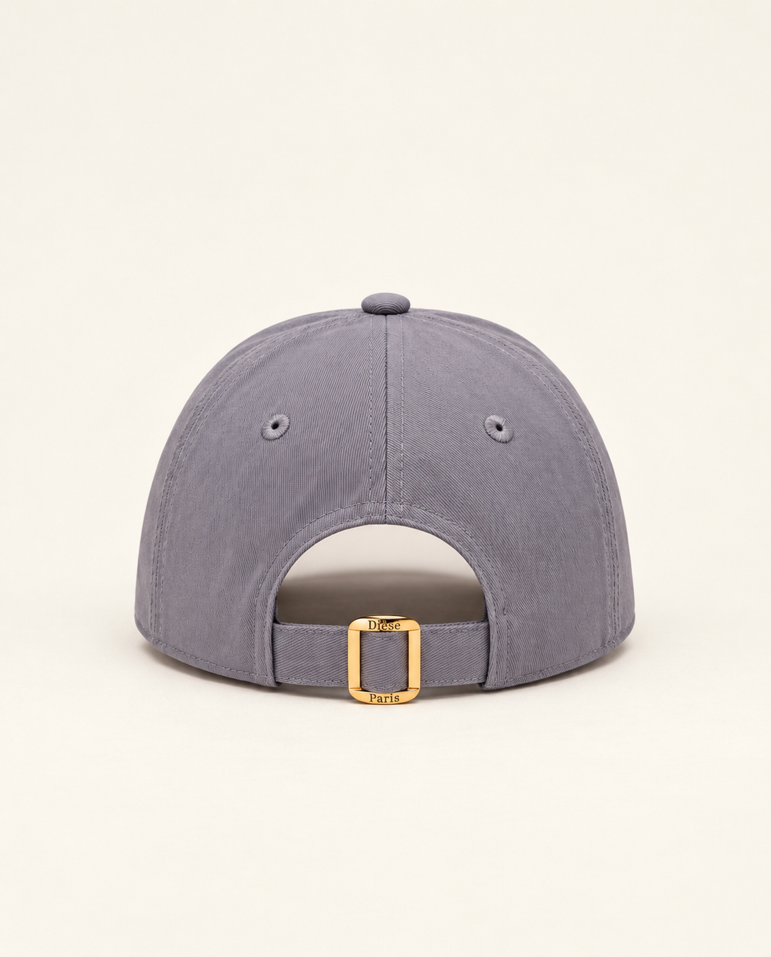 Dièse cap with gold embroidery — Light slate grey